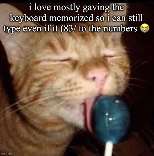 silly goober 2 | i love mostly gaving the keyboard memorized so i can still type even if it (83/ to the numbers 😭 | image tagged in silly goober 2 | made w/ Imgflip meme maker