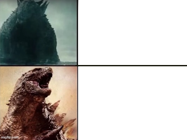 Godzilla Drake Meme Blank Meme Template