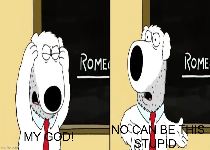 Brian’s rant on Stupidity | image tagged in family guy,brian griffin,stupidity,funny meme | made w/ Imgflip meme maker