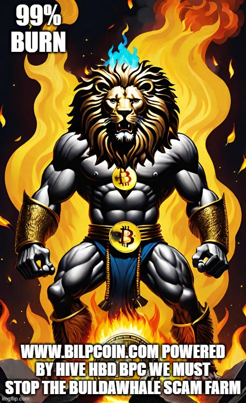 99% BURN; WWW.BILPCOIN.COM POWERED BY HIVE HBD BPC WE MUST STOP THE BUILDAWHALE SCAM FARM | made w/ Imgflip meme maker