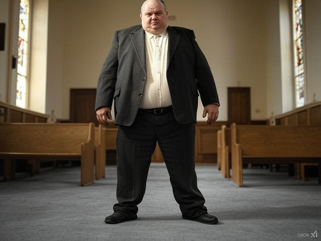 Fat pastor Blank Meme Template