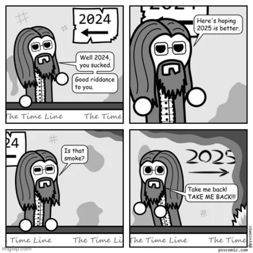 2025 | image tagged in 2024,2025,years,year,comics,comics/cartoons | made w/ Imgflip meme maker