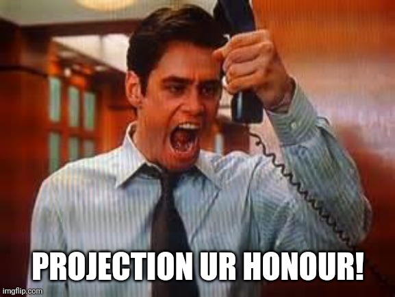 Liar Liar | PROJECTION UR HONOUR! | image tagged in liar liar | made w/ Imgflip meme maker