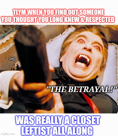 Closet Traitors Among Us | TLYM WHEN YOU FIND OUT SOMEONE YOU THOUGHT YOU LONG KNEW & RESPECTED; DzJ; "THE BETRAYAL!"; WAS REALLY A CLOSET LEFTIST ALL ALONG | image tagged in communist socialist,traitors,liars,democrat,libtard,losers | made w/ Imgflip meme maker