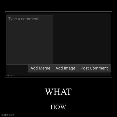 WHAT | HOW | image tagged in funny,demotivationals | made w/ Imgflip demotivational maker