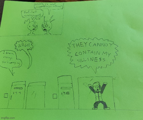 Had to use green paper for this, but silly Kit doodle | made w/ Imgflip meme maker
