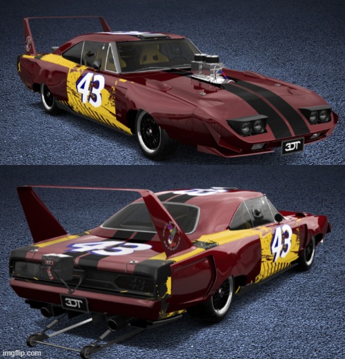 A Plymouth Superbird I tuned on a website | made w/ Imgflip meme maker