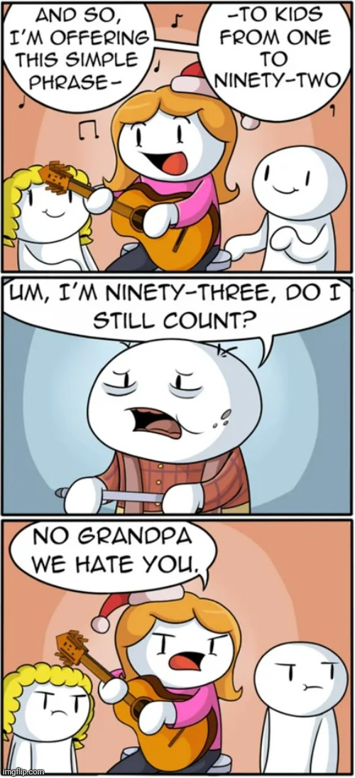 Grandpa | image tagged in theodd1sout,age,counting,grandpa,comics,comics/cartoons | made w/ Imgflip meme maker