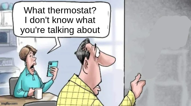 Fahrenheit 451 | What thermostat? I don't know what you're talking about | image tagged in fahrenheit 451 | made w/ Imgflip meme maker