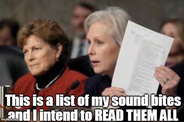 Pete Hegseth "Hearings" | This is a list of my sound bites
and I intend to READ THEM ALL | image tagged in sound bite senators hegseth hearings meme | made w/ Imgflip meme maker