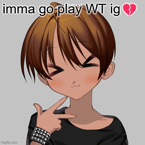 ballflakes | imma go play WT ig💔 | image tagged in ballflakes | made w/ Imgflip meme maker