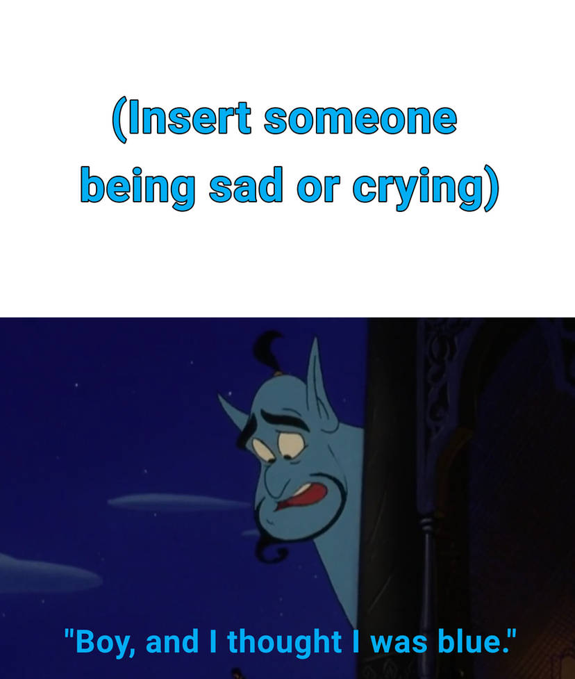 the genie see someone blank Blank Meme Template