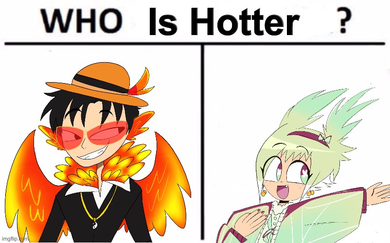 Who is Hotter | image tagged in who is hotter | made w/ Imgflip meme maker