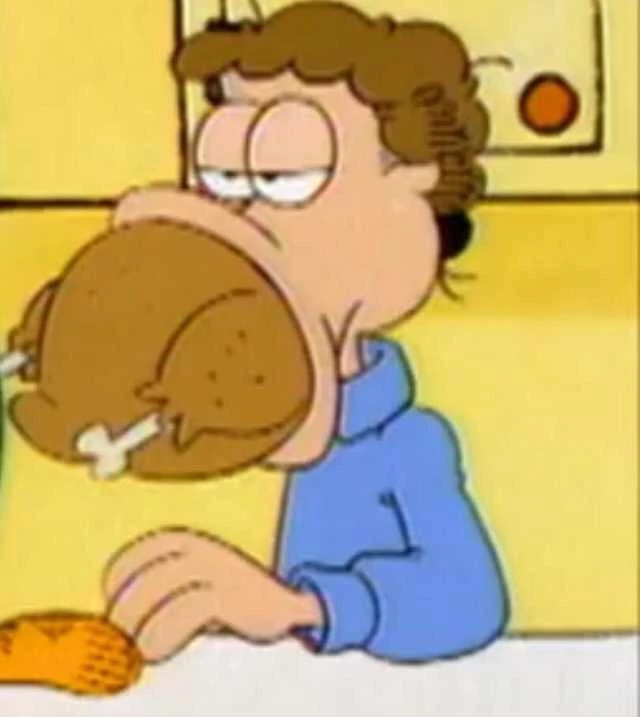 High Quality jon arbuckle turkey Blank Meme Template