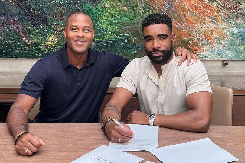 Patrick Kluivert and Quentin Jakoba Blank Meme Template