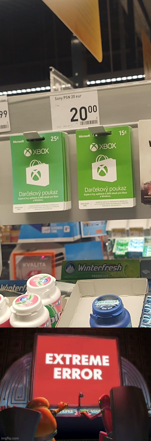 Not Sony PSN | image tagged in extreme error,sony,xbox,you had one job,memes,store | made w/ Imgflip meme maker