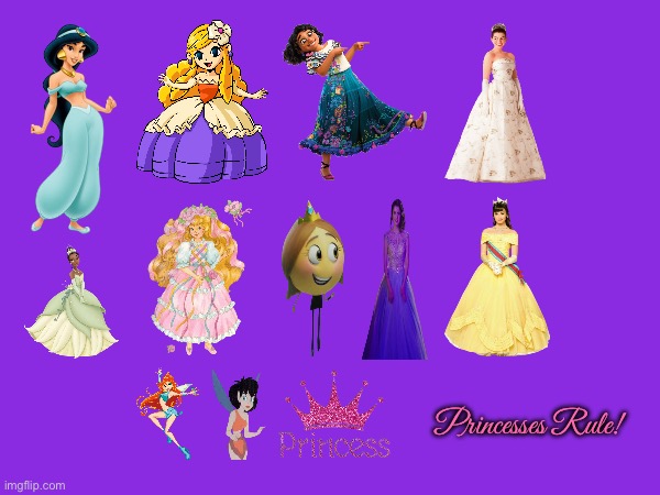 Princesses Rule! | Princesses Rule! | image tagged in disney princess,princess,encanto,aladdin,zelda,warner bros | made w/ Imgflip meme maker