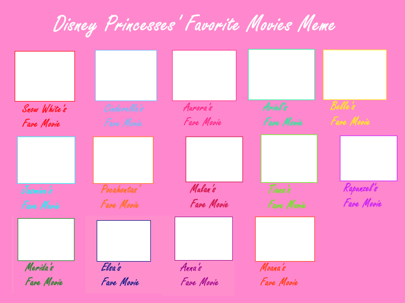 disney princess movie meme Blank Meme Template