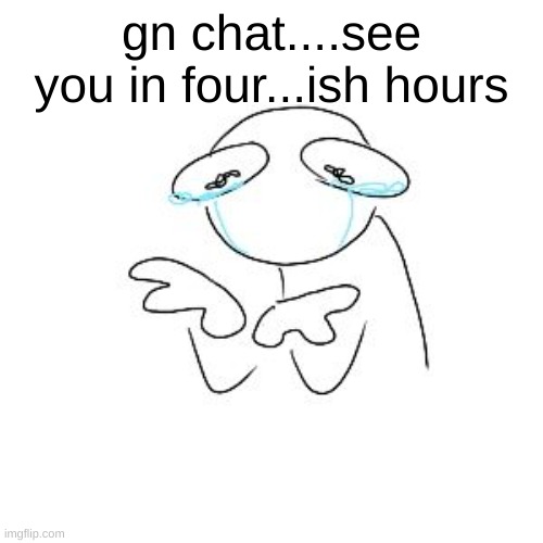 gn chat....see you in four...ish hours | made w/ Imgflip meme maker