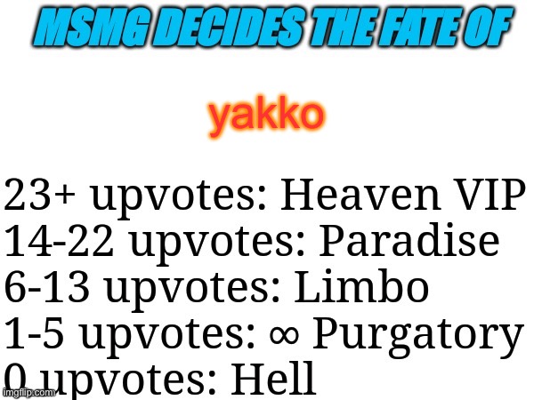MSMG decides | yakko | image tagged in msmg decides | made w/ Imgflip meme maker