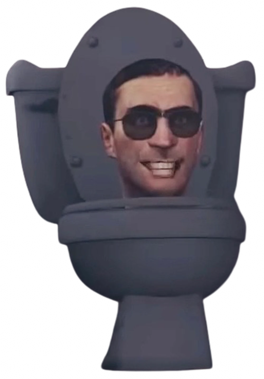 giant gray skibidi toilet Blank Meme Template