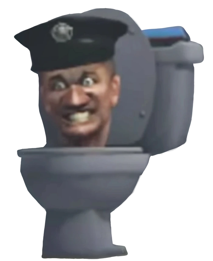 large police toilet Blank Meme Template