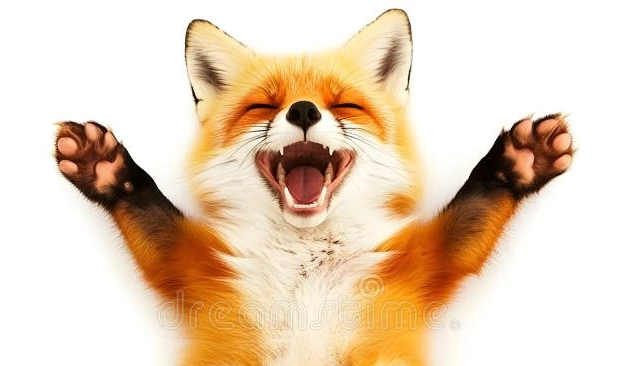 Happy fox Blank Meme Template