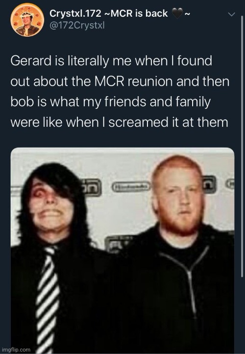 I'm gonna get banned from here for excessive mcr posting I can feel it | made w/ Imgflip meme maker