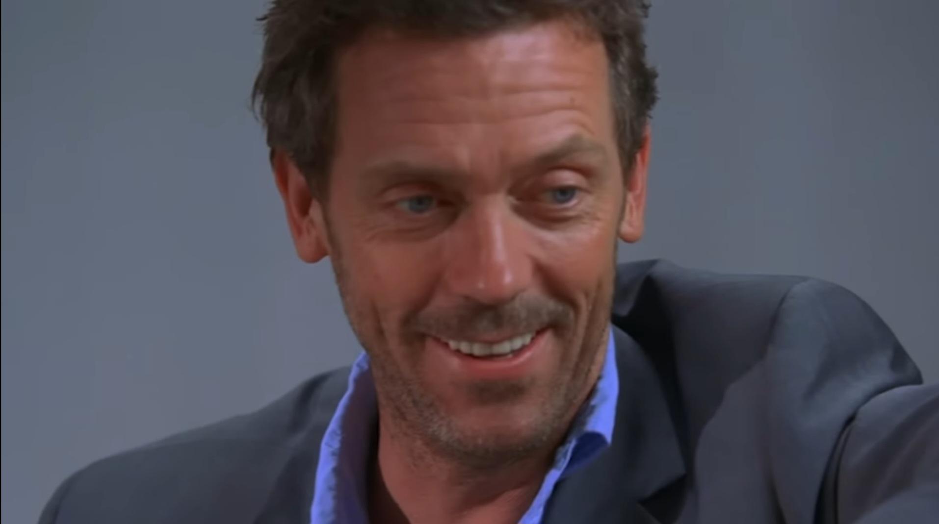 Dr. House Smiles Blank Meme Template