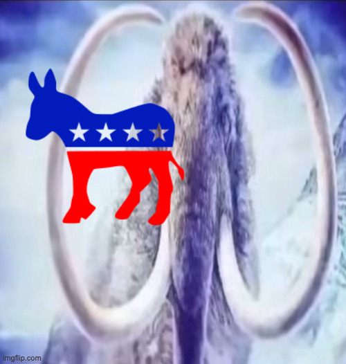 Should I put this in politics stream | image tagged in mammoth | made w/ Imgflip meme maker