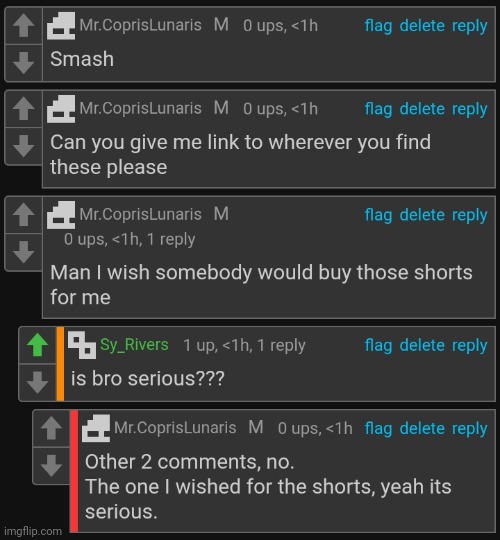 Other comments are j. And its not wrong to like a piece of clothing, right? | made w/ Imgflip meme maker