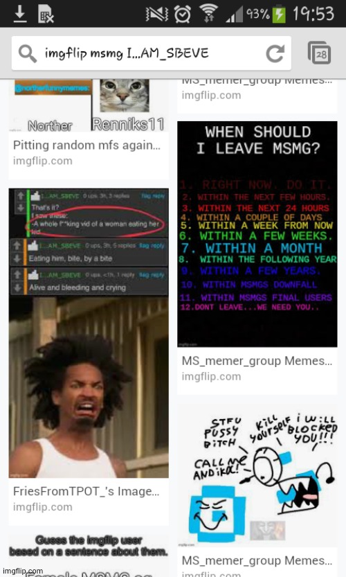 first thing that popped up when I searched myself in msmg | made w/ Imgflip meme maker