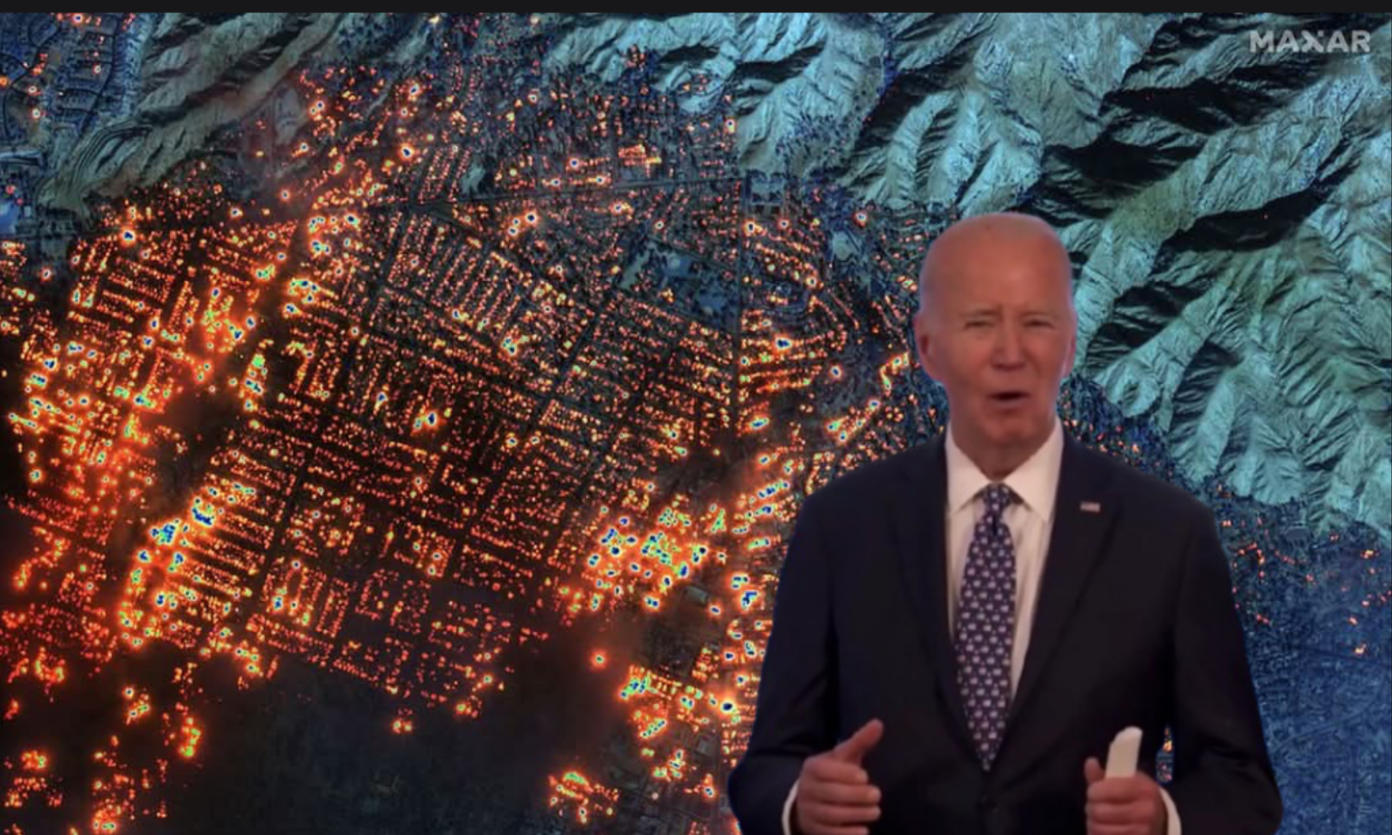 Biden Los Angeles Fires Blank Meme Template