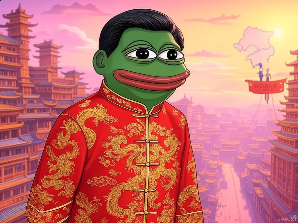 Pepe Jinping (蛙蛙近平) Blank Meme Template