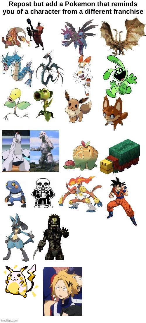 To me, theyre the same | image tagged in pokemon,mha,pikachu,denki | made w/ Imgflip meme maker