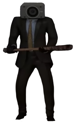 Speakerman with bat Blank Meme Template