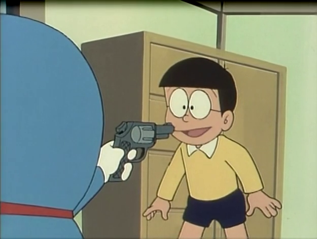 High Quality Doraemon gun Blank Meme Template