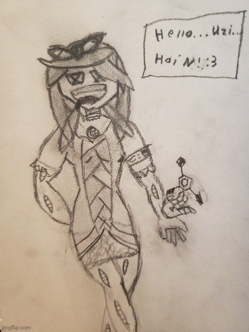 Unrelated Cynessa from Murder Drones I drew jumpscare | image tagged in murder drones | made w/ Imgflip meme maker