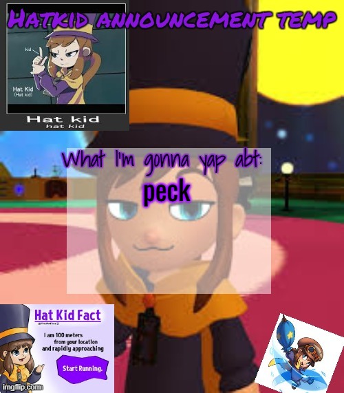 hat | peck | image tagged in hat | made w/ Imgflip meme maker