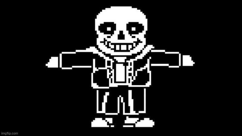 T pose sans | image tagged in t pose sans | made w/ Imgflip meme maker