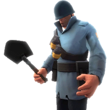 TF2 Blu Soldier Blank Meme Template