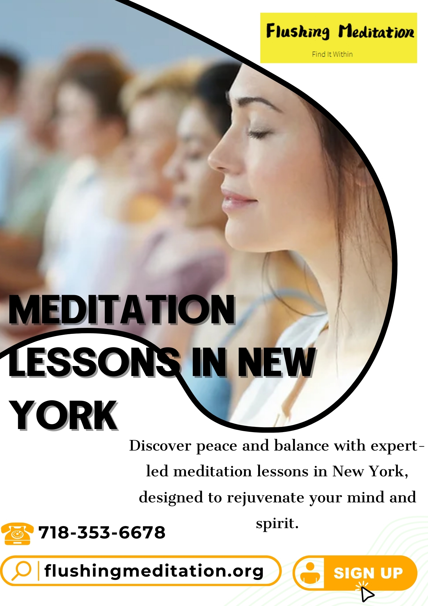 Meditation Lessons In New York Blank Meme Template