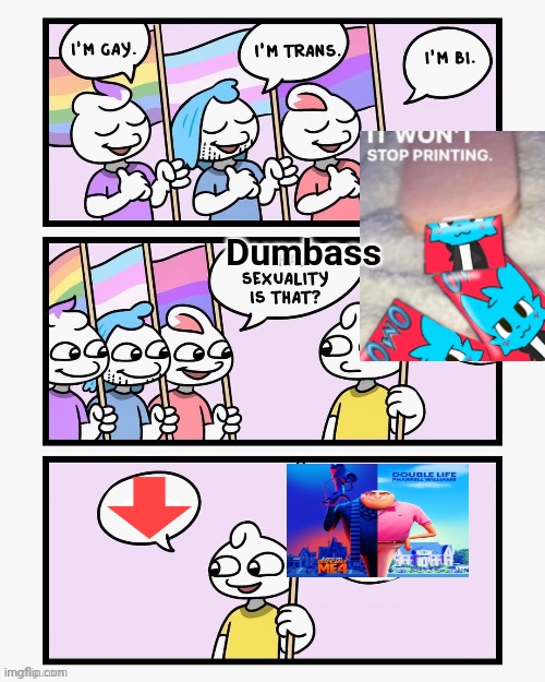 What Sexuality Is That? | Dumbass | image tagged in what sexuality is that | made w/ Imgflip meme maker