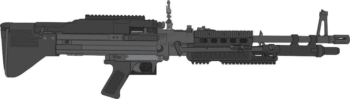 M60E4 / Mk 43 Mod 1(Re-Arranged) Blank Meme Template