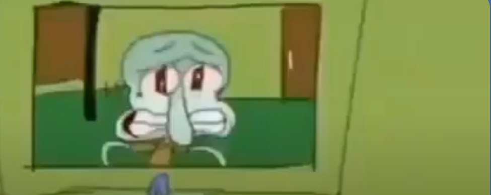 Depressed squid Blank Meme Template