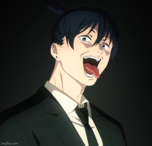 Aki mischievous | image tagged in aki mischievous | made w/ Imgflip meme maker