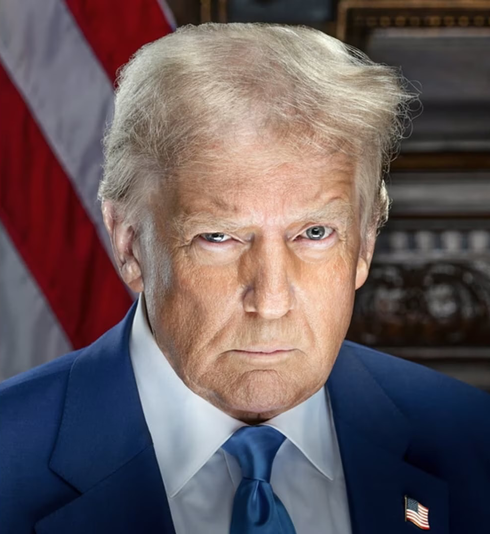 2025 Trump portrait Blank Meme Template