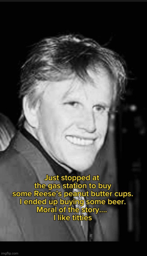 Gary Busey Logic | image tagged in vince vance,memes,hellraiser,gary busey,crazy,nonsense | made w/ Imgflip meme maker