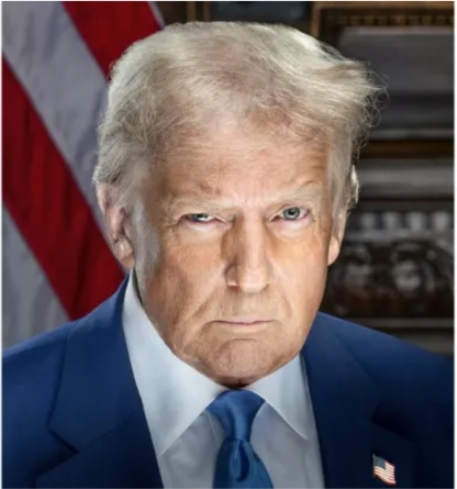 Trump Portrait 2025 Blank Meme Template