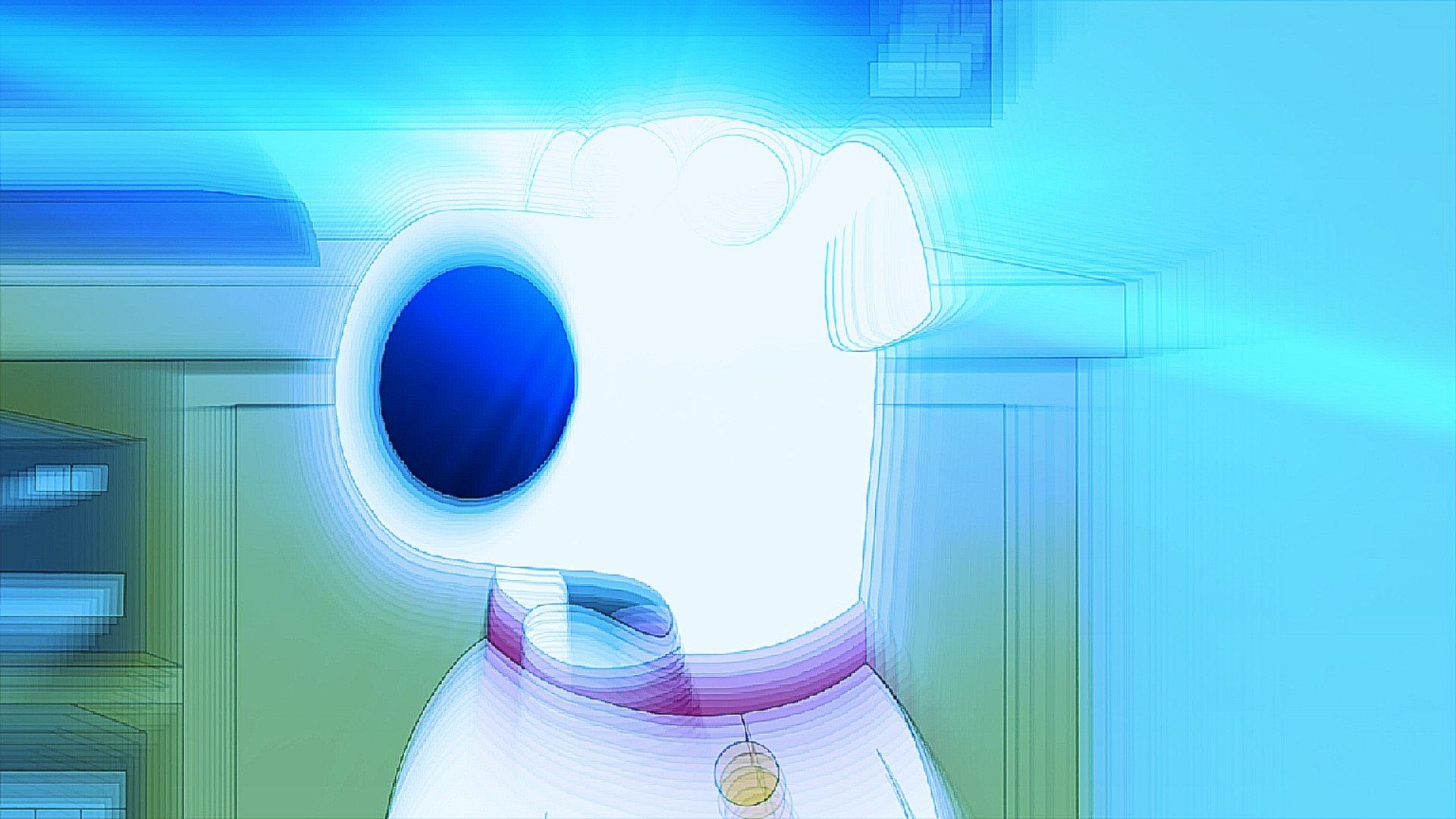 Brian Griffin With Blue Eyes Shocked Reaction Blur Meme Blank Meme Template